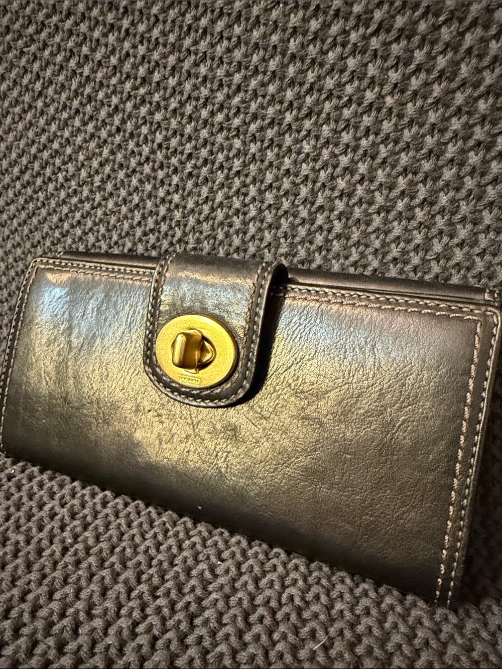 Coach Black Leather Full Size Wallet
